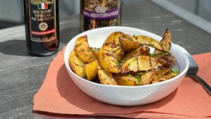 Grilled Potato Salad with Mustard-Chive Dressing