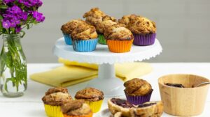 Healthy PB&J  Muffins