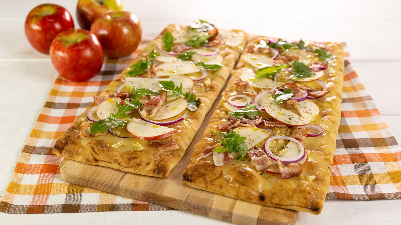 Apple, Bacon, & Cheddar Flatbreads