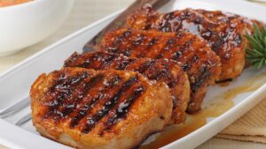 Apple Cider & Mustard Glazed Pork Chops