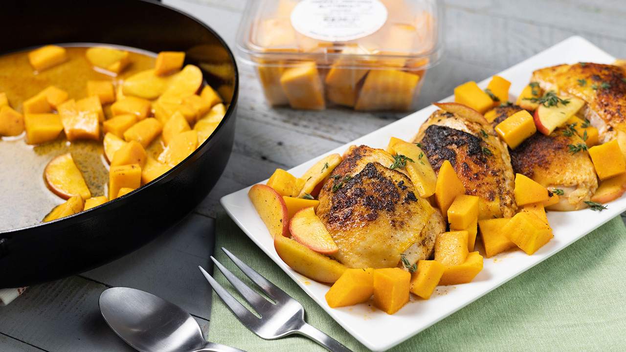 Apple Cider Chicken with Butternut Squash