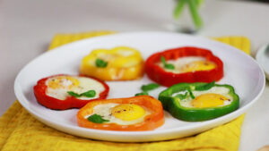 Egg Bell Pepper Rings