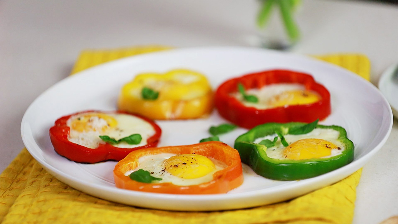 Egg Bell Pepper Rings