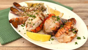 Grilled Lobster Tails with Lemon-Herb Butter