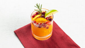 Orange, Cranberry, and Ginger Mocktail