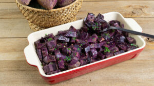 Roasted Purple Sweet Potatoes