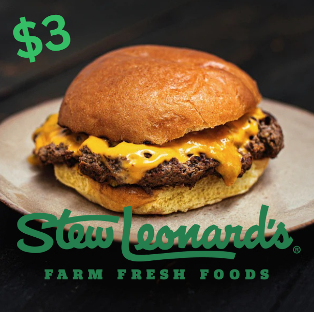 $3 Cheeseburgers at Stew Leonard’s Clifton (Pay In Store)